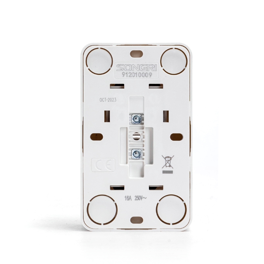 Aigostar - Dubbele wandcontactdoos SCHUKO 250V wit