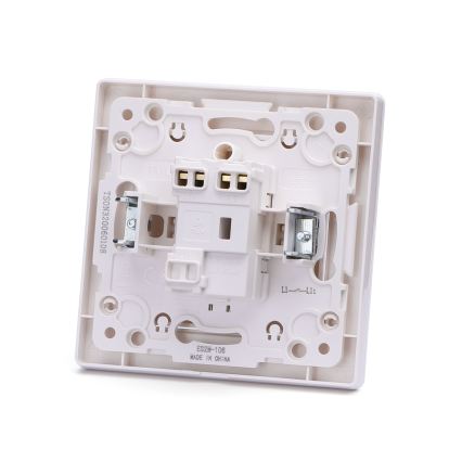 Aigostar - Eenvoudige deurbelknop met afdekraam, wit
