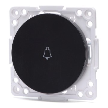 Aigostar - Eenvoudige randloze deurbelknop, zwart