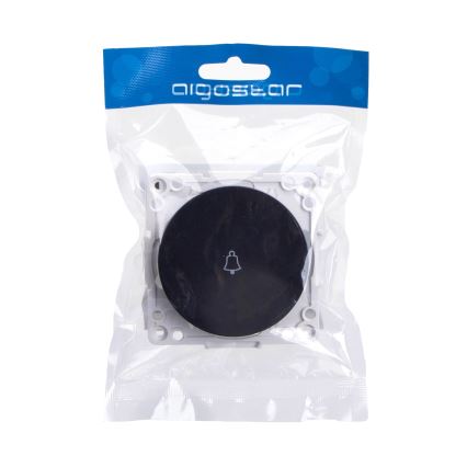 Aigostar - Eenvoudige randloze deurbelknop, zwart