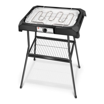 Aigostar - Elektrische grill met statief 2000W/230V zwart