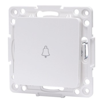 Aigostar - Enkele randloze deurbelknop, wit
