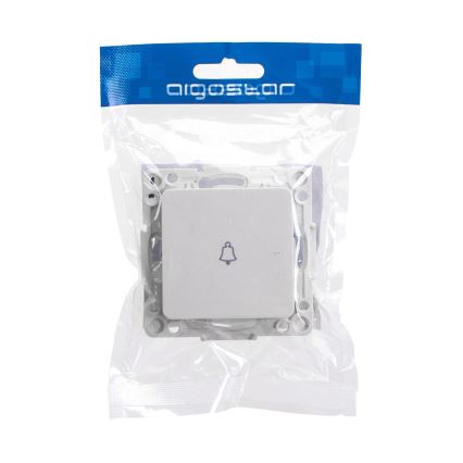 Aigostar - Enkele randloze deurbelknop, wit