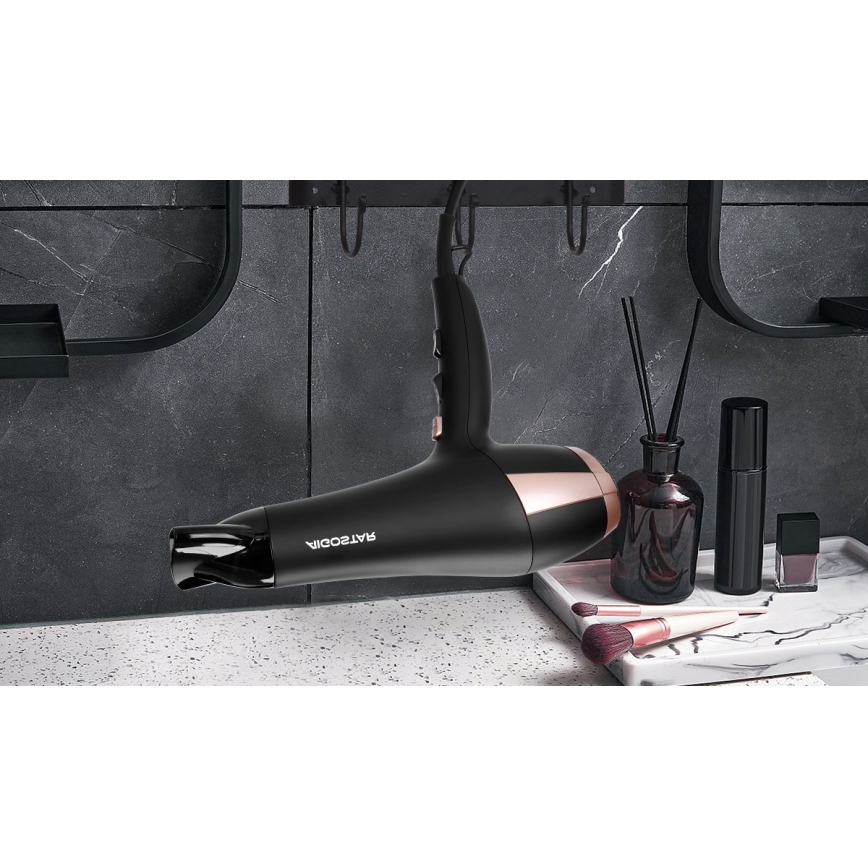 Aigostar - Haardroger 2400W/230V zwart