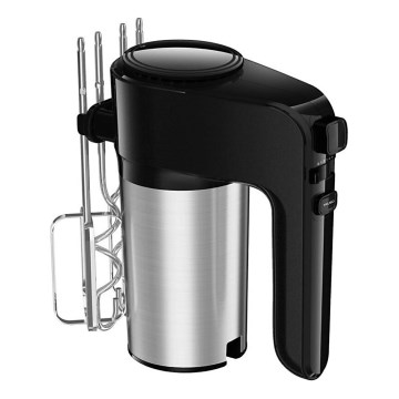 Aigostar - Handmixer 300W/230V zwart/mat chroom