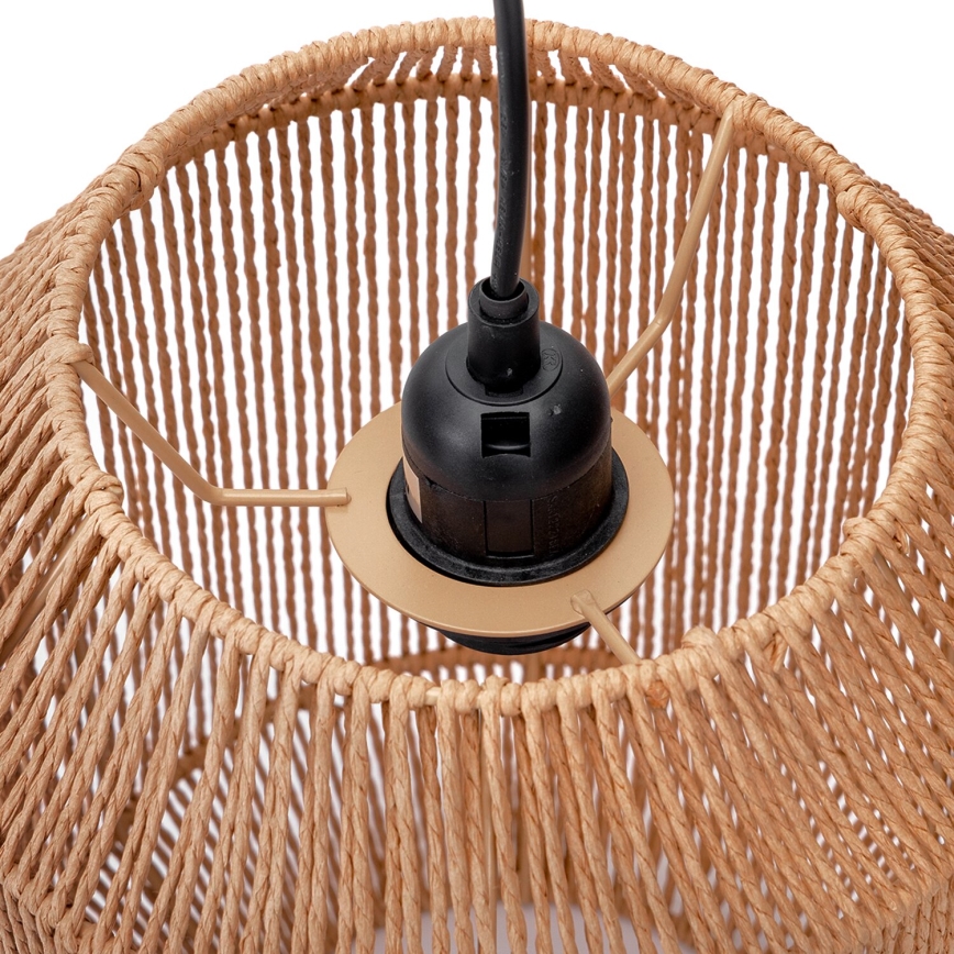 Aigostar - Hanglamp aan een koord 1xE27/60W/230V beige