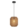 Aigostar - Hanglamp aan kabel 1xE27/60W/230V beige Ø 23 cm
