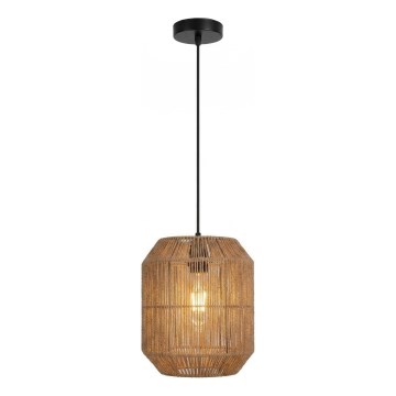 Aigostar - Hanglamp aan kabel 1xE27/60W/230V beige Ø 23 cm