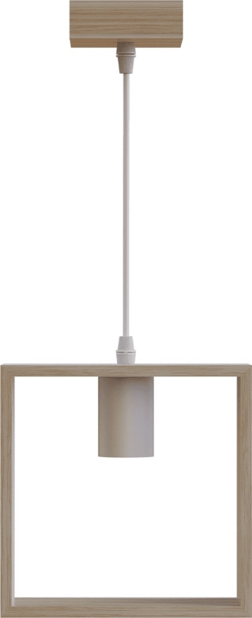 Aigostar - Hanglamp aan snoer 1xE27/60W/230V beige