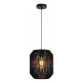 Aigostar - Hanglamp met snoer 1xE27/60W/230V zwart Ø 23 cm