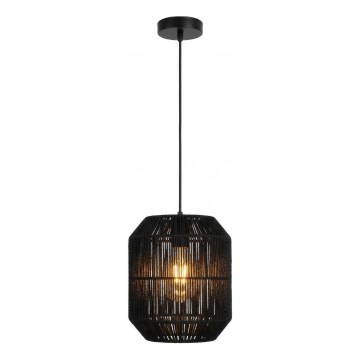Aigostar - Hanglamp met snoer 1xE27/60W/230V zwart Ø 23 cm