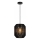 Aigostar - Hanglamp met snoer 1xE27/60W/230V zwart Ø 23 cm