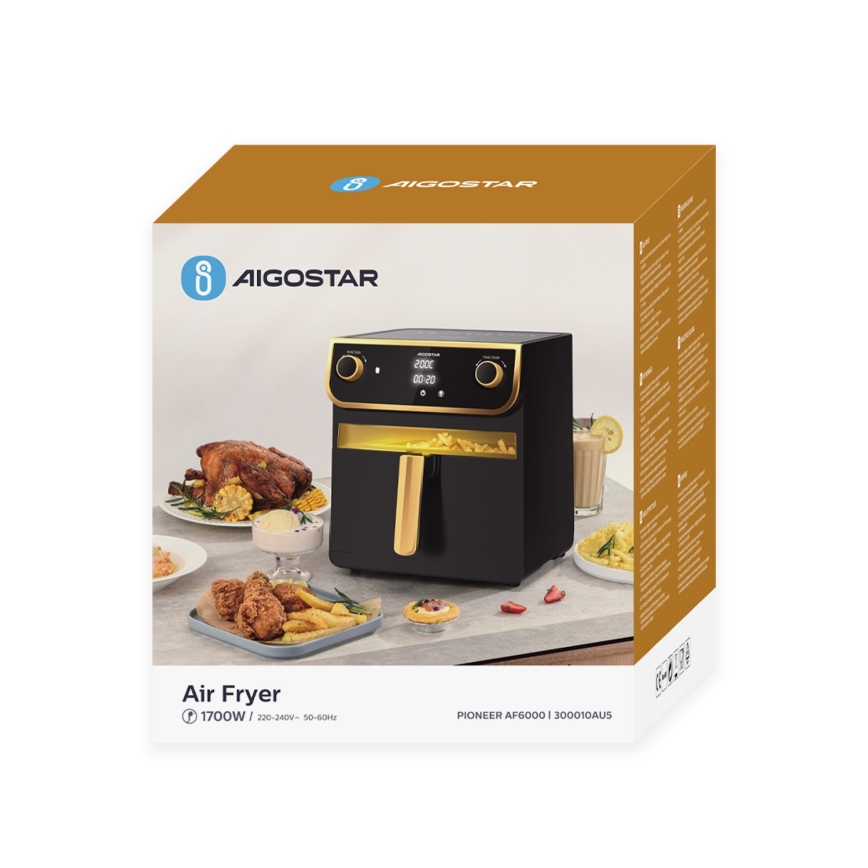Aigostar - Heteluchtfriteuse 8l 1700W/230V