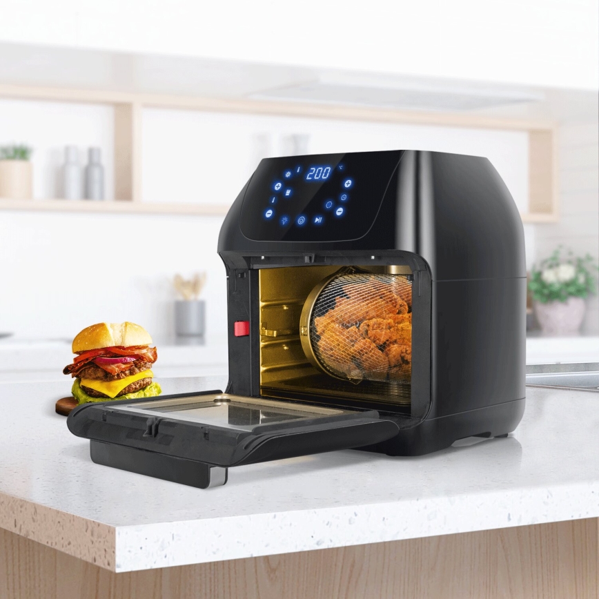 Aigostar - Heteluchtoven 1400W/230V 12l zwart