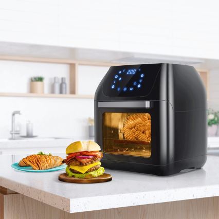 Aigostar - Heteluchtoven 1400W/230V 12l zwart