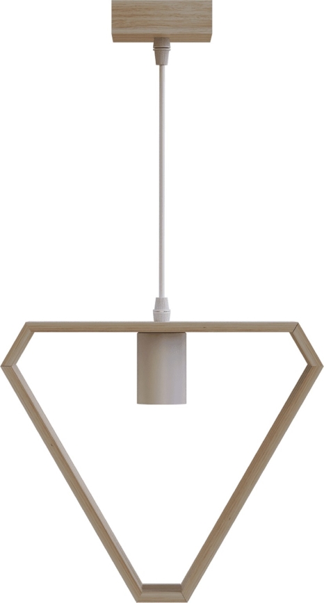 Aigostar - Houten hanglamp aan snoer 1xE27/60W/230V grenen