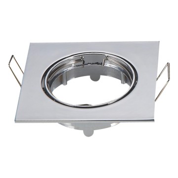 Aigostar - Inbouwring voor GU10-inbouwspot 8,2x8,2 cm glanzend chroom