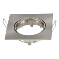 Aigostar - Inbouwring voor inbouwspot GU10 8,2x8,2 cm mat chroom