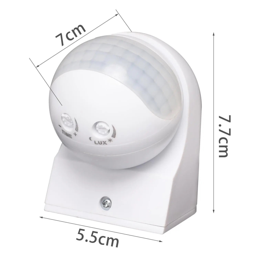 Aigostar - Infrarood bewegingssensor voor Buiten 230V IP44 wit