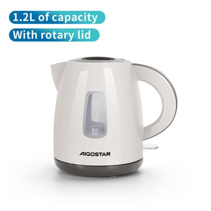 Aigostar - Ketel 1,2l 2200W/230V beige