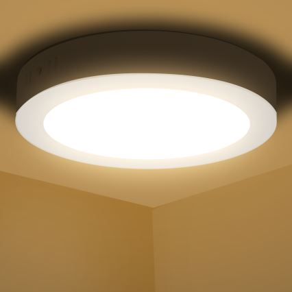 Aigostar - LED Aan plafond bevestigde lamp LED/12W/230V diameter 17,4 cm 3000K wit