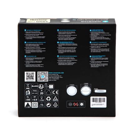 Aigostar - LED Aan plafond bevestigde lamp LED/12W/230V diameter 17,4 cm 4000K wit