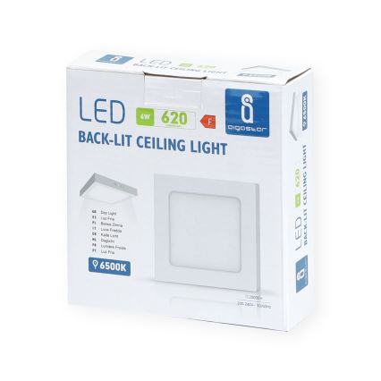 Aigostar - LED Aan plafond bevestigde lamp LED/6W/230V 12,2x12,2 cm 6500K wit