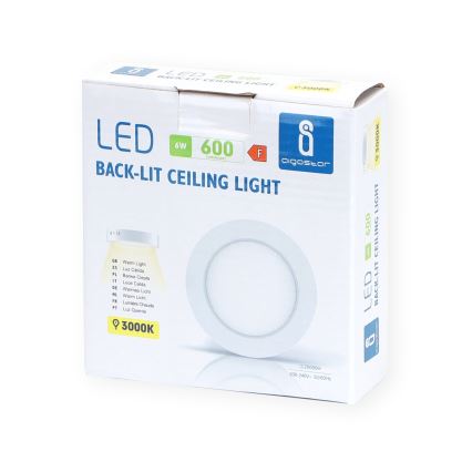 Aigostar - LED Aan plafond bevestigde lamp LED/6W/230V diameter 12,3 cm 3000K wit