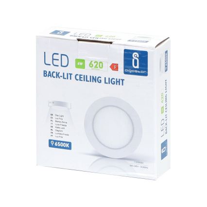 Aigostar - LED Aan plafond bevestigde lamp LED/6W/230V diameter 12,3 cm 3000K wit