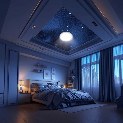 Aigostar - LED Dimbare badkamer plafondverlichting MESH Smart LED/18W/230V 3000-65000K IP44 + afstandsbediening
