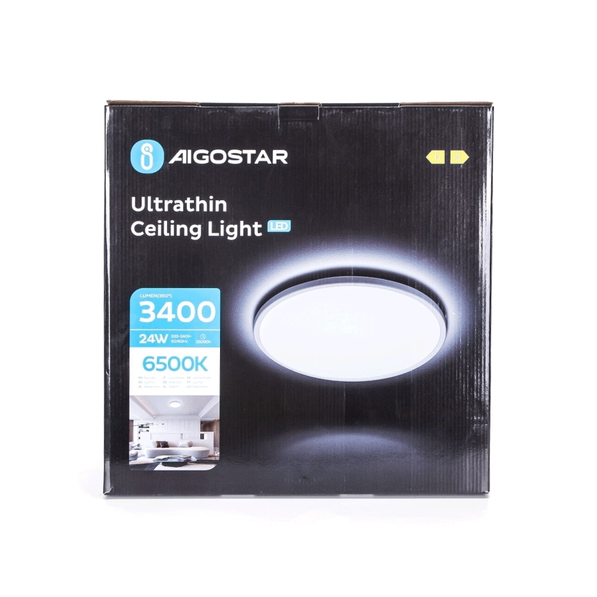 Aigostar - LED Badkamer plafondlamp LED/24W/230V 6500K diameter 40 cm IP44