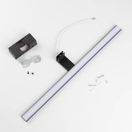 Aigostar - LED Badkamer spiegelverlichting LED/12W/230V 4000K 60 cm IP44 zwart