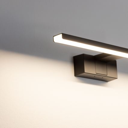 Aigostar - LED Badkamer spiegelverlichting LED/8W/230V 4000K 40 cm IP44 zwart