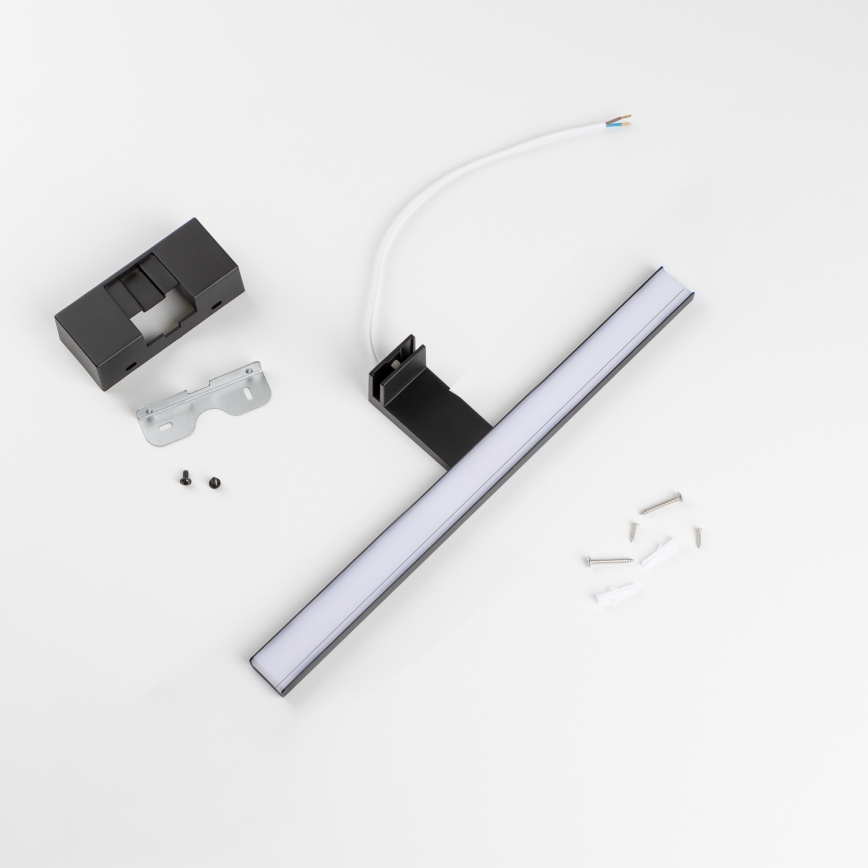 Aigostar - LED Badkamer spiegelverlichting LED/8W/230V 4000K 40 cm IP44 zwart