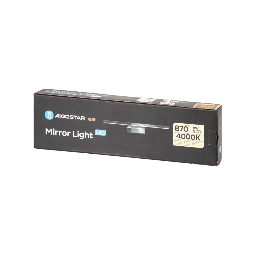 Aigostar - LED Badkamer spiegelverlichting LED/8W/230V 4000K 40cm IP44