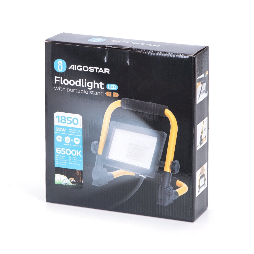 Aigostar - LED Bouwlamp met een standaard LED/20W/230V 6500K IP65