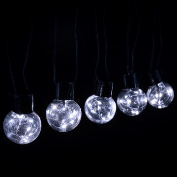 Aigostar - LED buiten decoratieve lichtsnoer 160xLED 10m IP44 koud wit