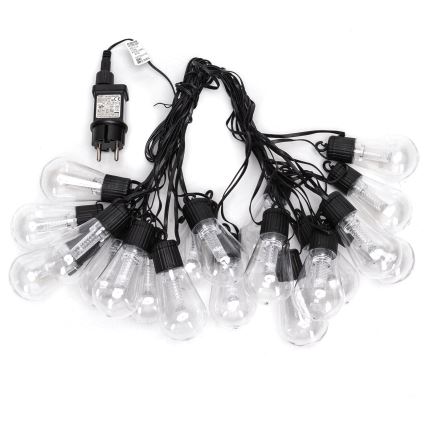 Aigostar - LED buiten decoratieve lichtsnoer 20xLED/13m IP44 koud wit
