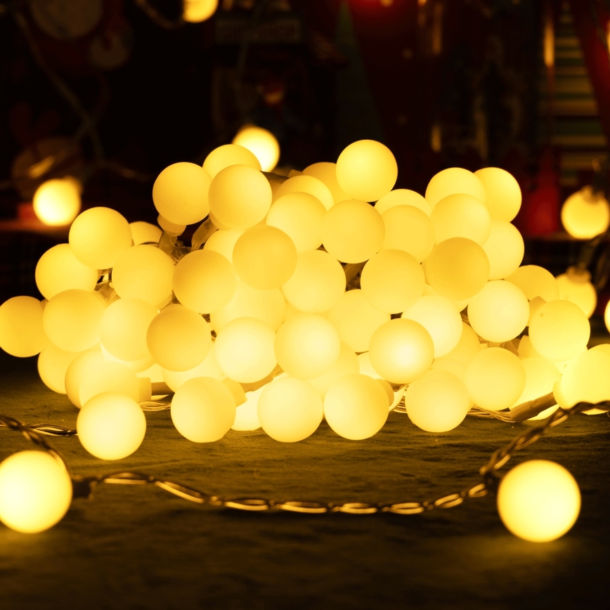 Aigostar - LED-buitenlichtslinger 50xLED/8 functies 5 m IP44 warm wit