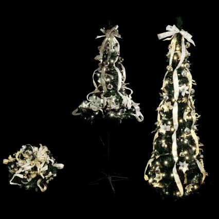 Aigostar - LED-buitenkerstboom 150xLED 1,8m IP44 wit/goud koel wit