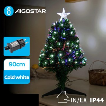 Aigostar - LED Buiten Kerstboom LED/3,6W/230V 90 cm IP44 koud wit