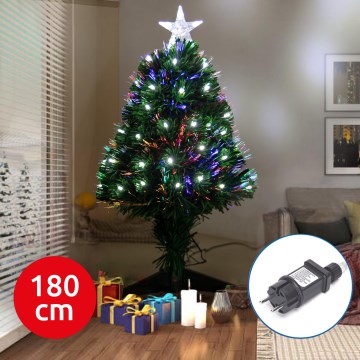 Aigostar - LED Buiten Kerstboom LED/6W/230V 180 cm IP44 koud wit