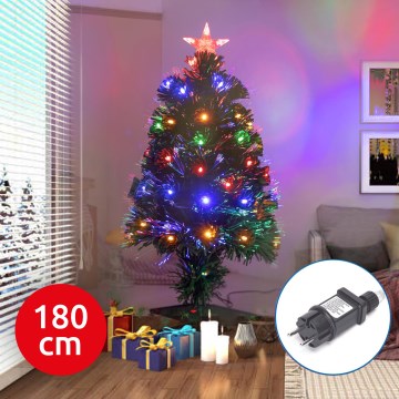 Aigostar - LED Buiten Kerstboom LED/6W/230V 180 cm IP44 Meerdere kleuren