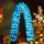 Aigostar - LED Buiten kerstdecoratie 112xLED/3,6W/230V 2m IP44 blauw