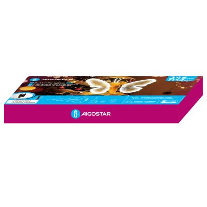 Aigostar - LED buitendecoratie 246xLED/9W/230V 42 cm IP44 vlinder/koel wit
