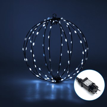 Aigostar - LED buiten kerstdecoratie 3,6W/230V bol 30 cm IP44 koud wit