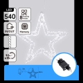 Aigostar - LED Buiten kerstdecoratie 540xLED/6W/230V 43 cm IP44 koelwit sneeuwvlok