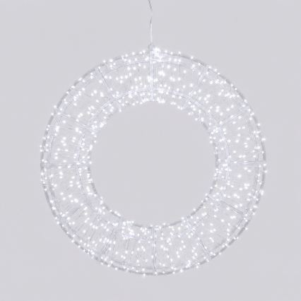 Aigostar - LED buiten kerstdecoratie 540xLED/6W/230V IP44 koel wit 45cm cirkel