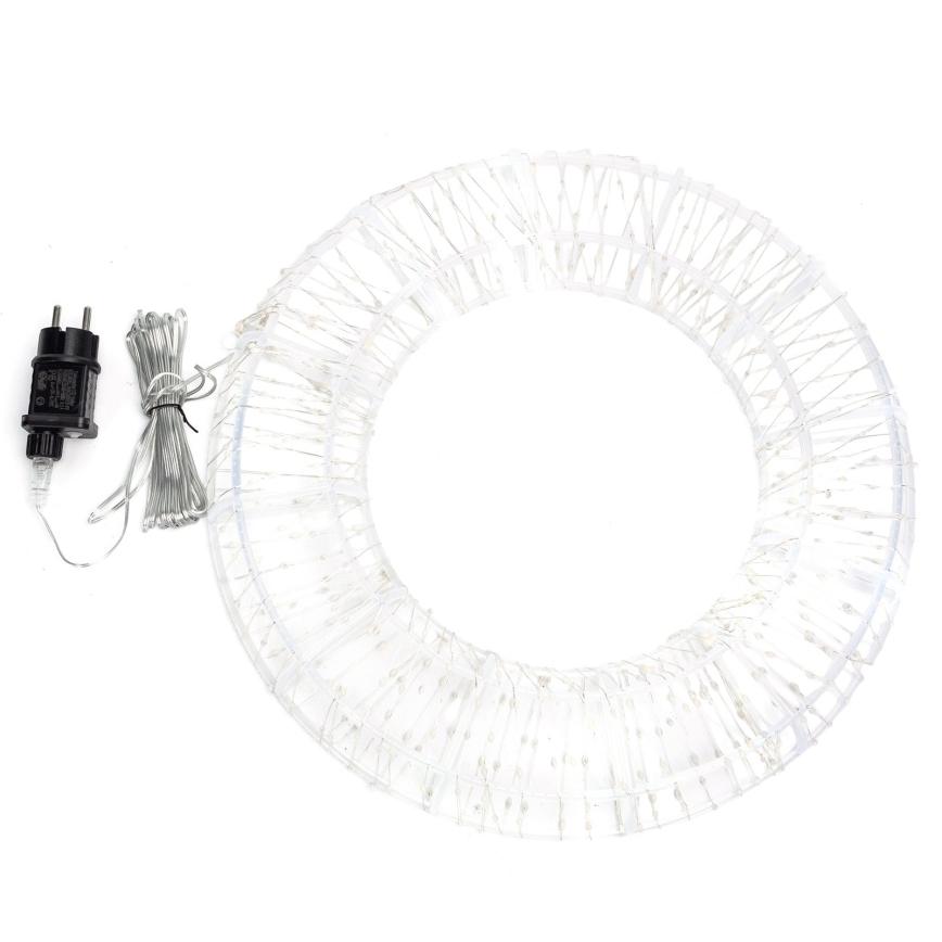 Aigostar - LED kerstdecoratie voor buiten 540xLED/6W/230V IP44 warm wit 45 cm krans