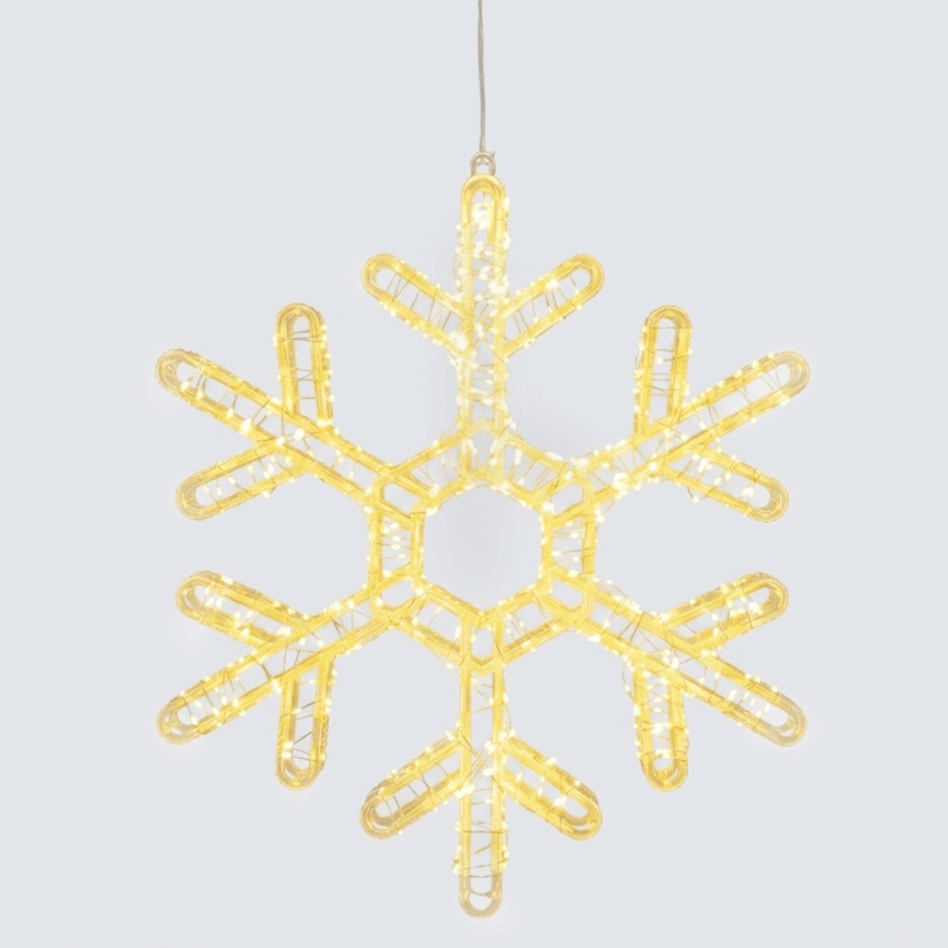 Aigostar - LED Buiten kerstdecoratie 540xLED/6W/230V 43 cm IP44 warm wit sneeuwvlok